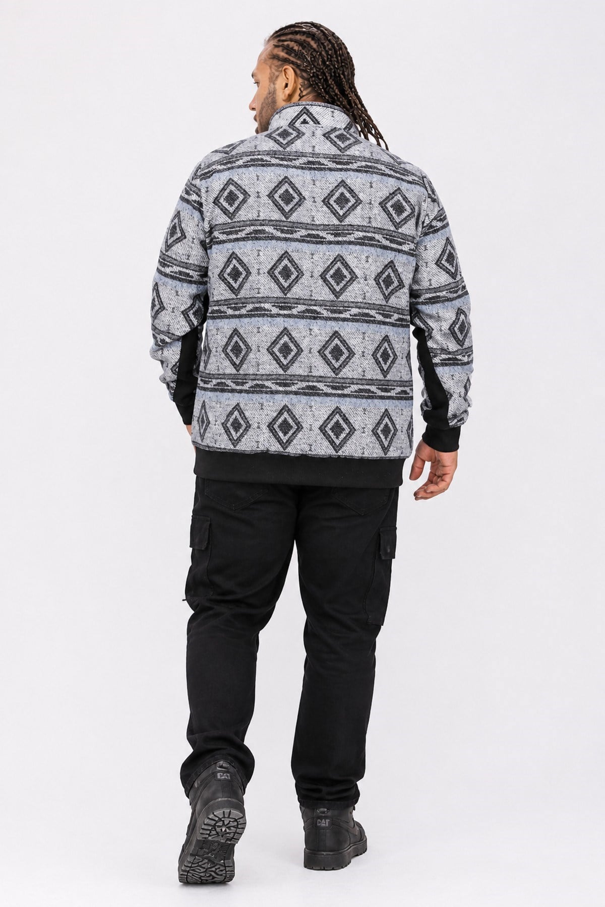 Starbattal Sweatshirt Oduncu Polo Yaka Fermuarlı 22220-2191