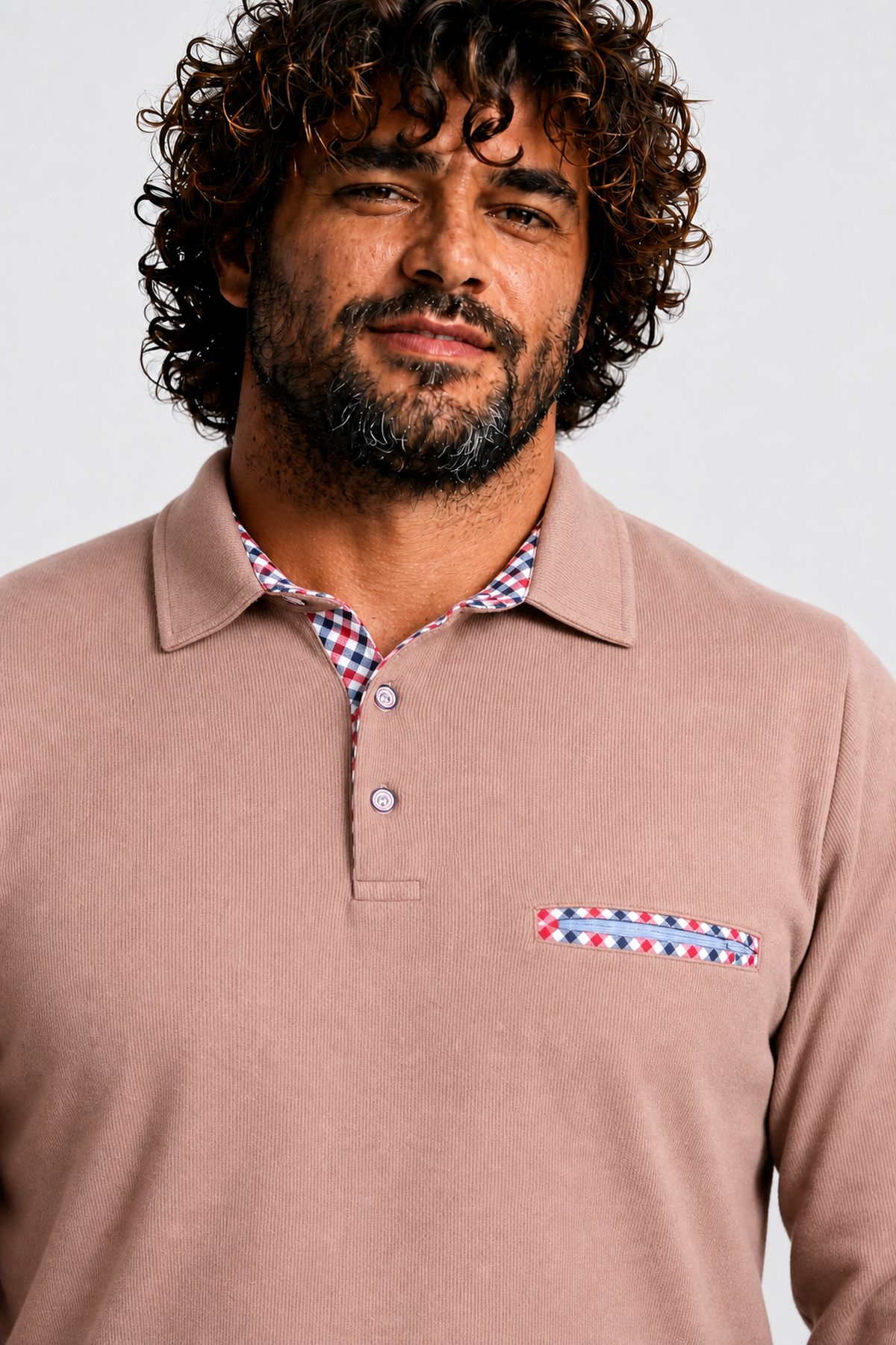 Starbattal Erkek Büyük Beden Polo Yaka Sweat Flota Cep 24407 S.KAHVE