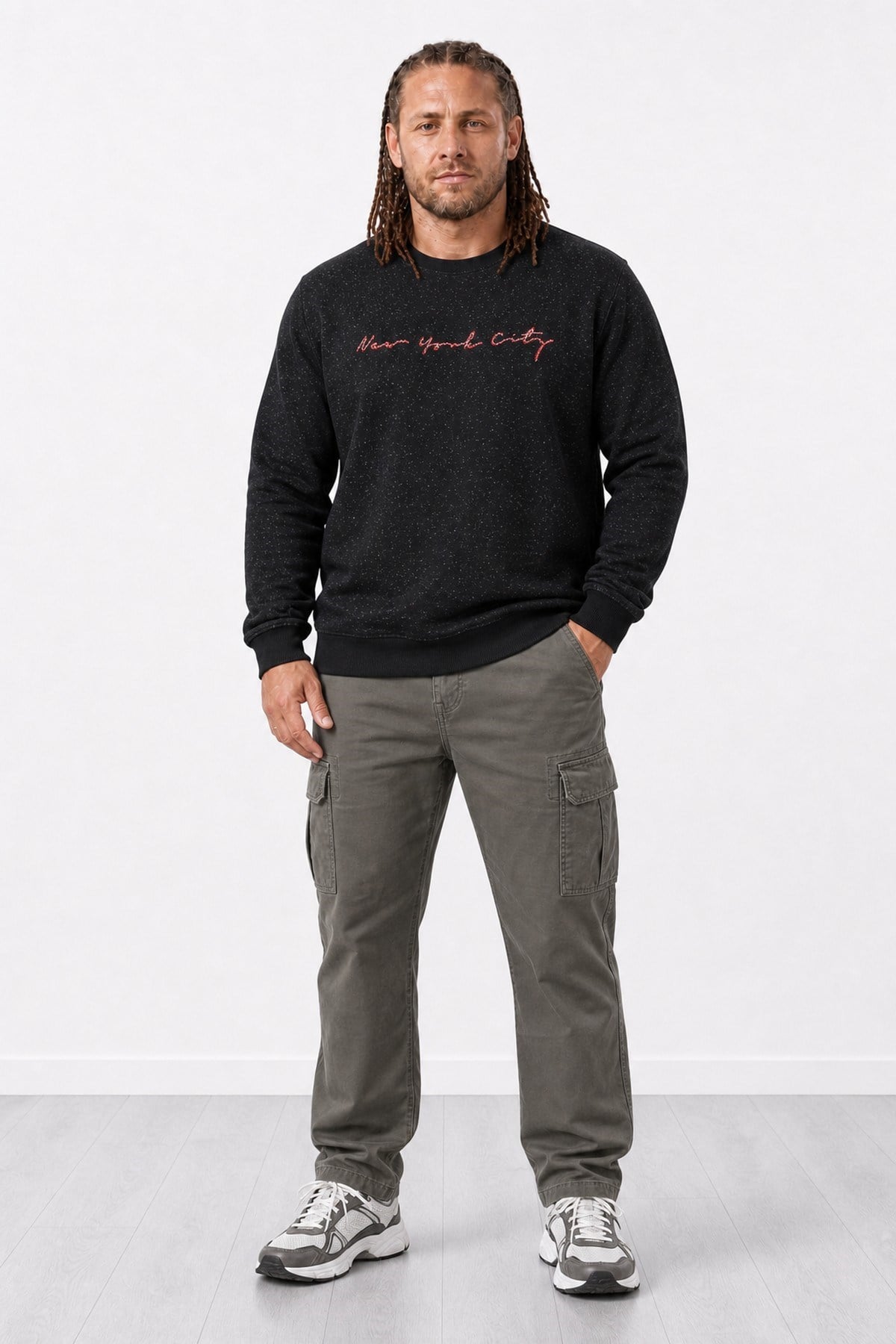 Starbattal Büyük Beden Sweat New York Cıty 22704-2079