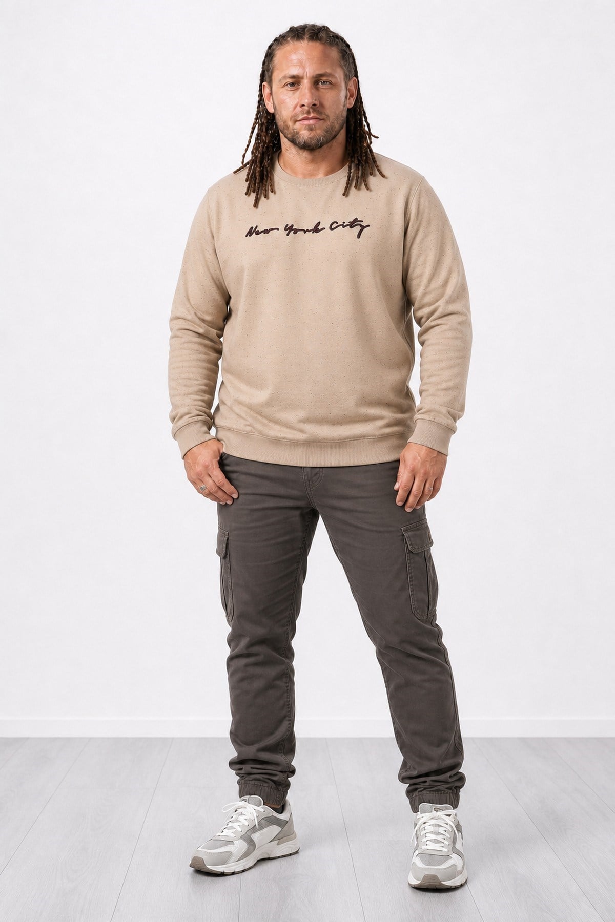 Starbattal Büyük Beden Sweat New York Cıty 22704-2111