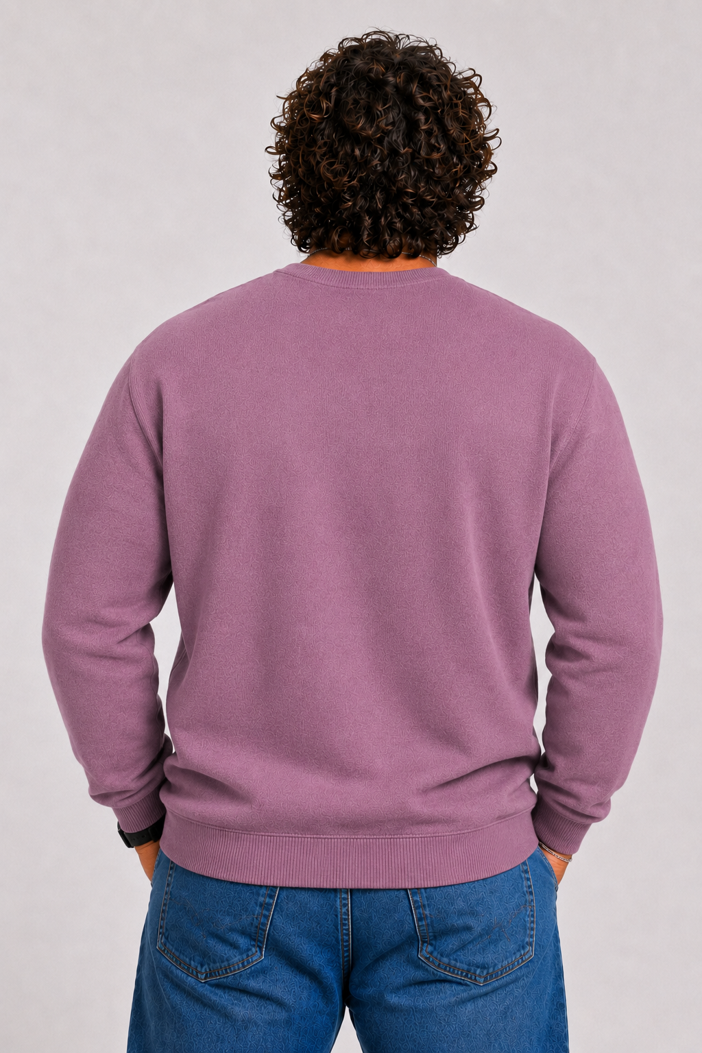 Starbattal Büyük Beden Selanik Classic Sweat 23200 Eflatun