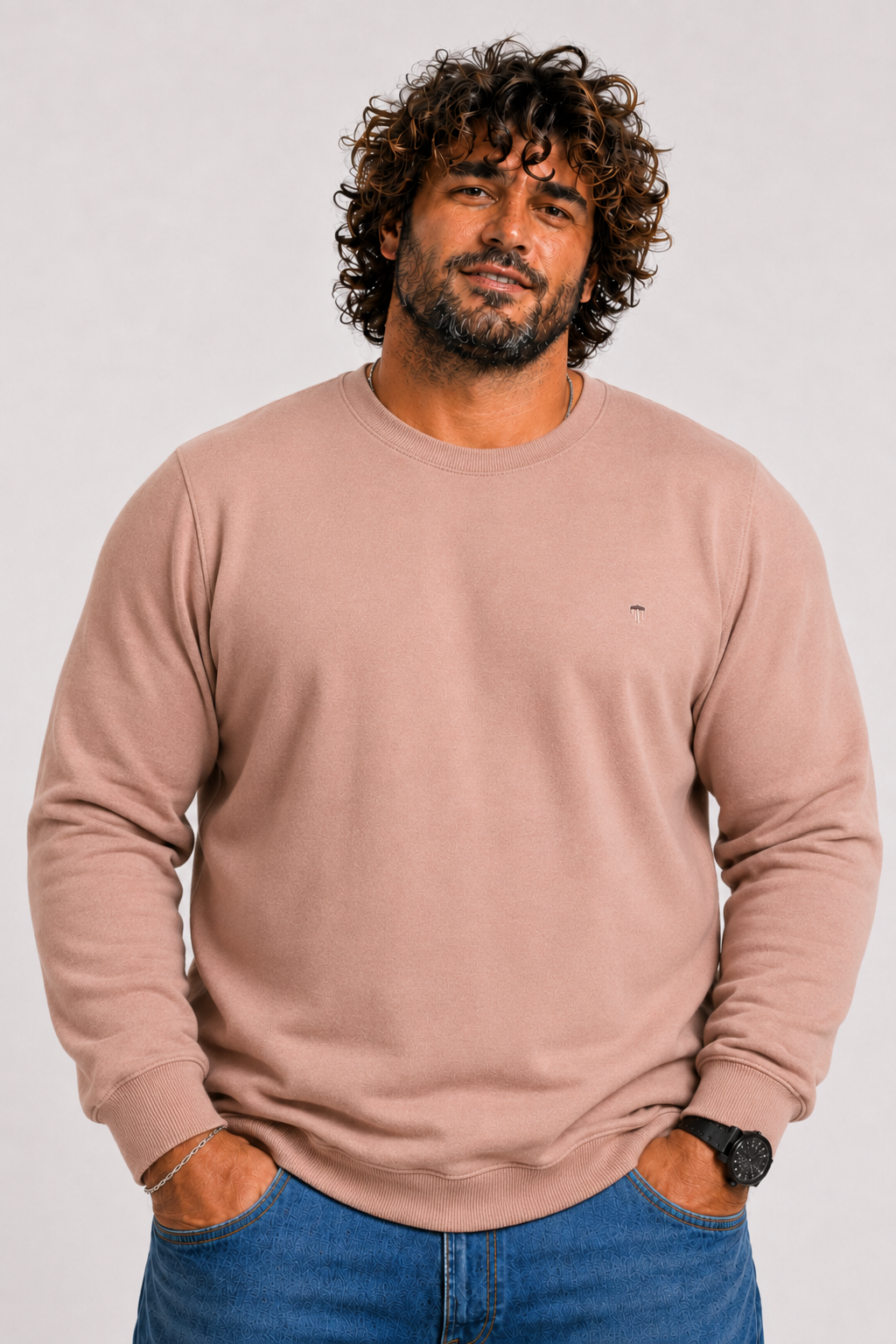 Starbattal Büyük Beden Selanik Classic Sweat 23200 S.KAHVE