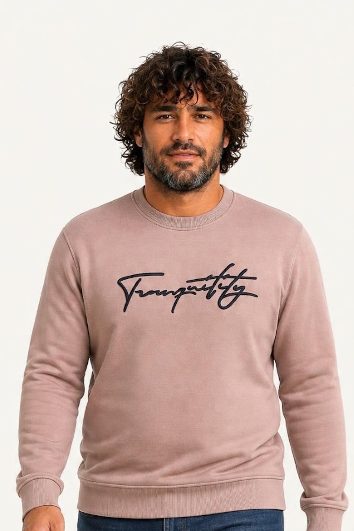 Starbattal Erkek Büyük Beden Sıfır Yaka Sweat Twenty 24200 S.KAHVE