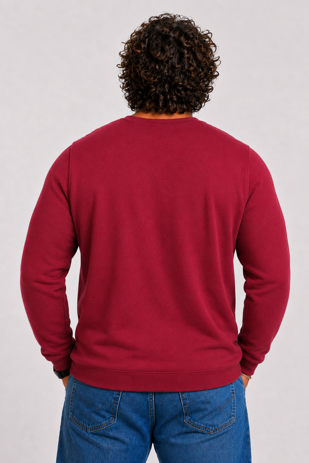 Starbattal Büyük Beden Selanik Classic Sweat 23200 BORDO