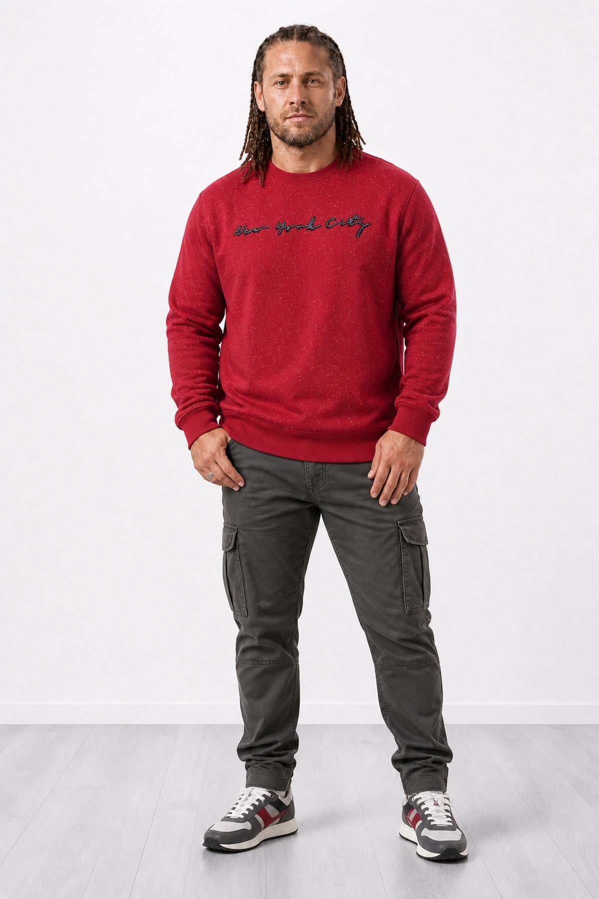 Starbattal Büyük Beden Sweat New York Cıty 22704-2103