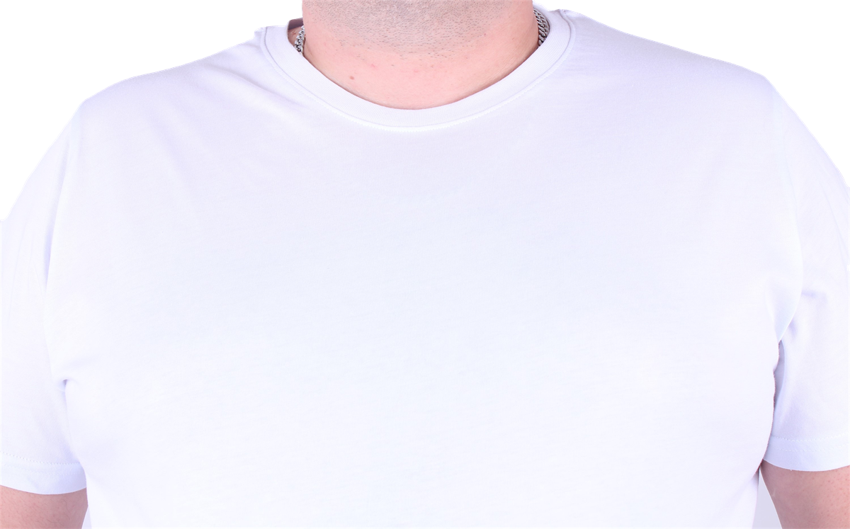 Starbattal Büyük Beden Basic Tişört 11100 BEYAZ