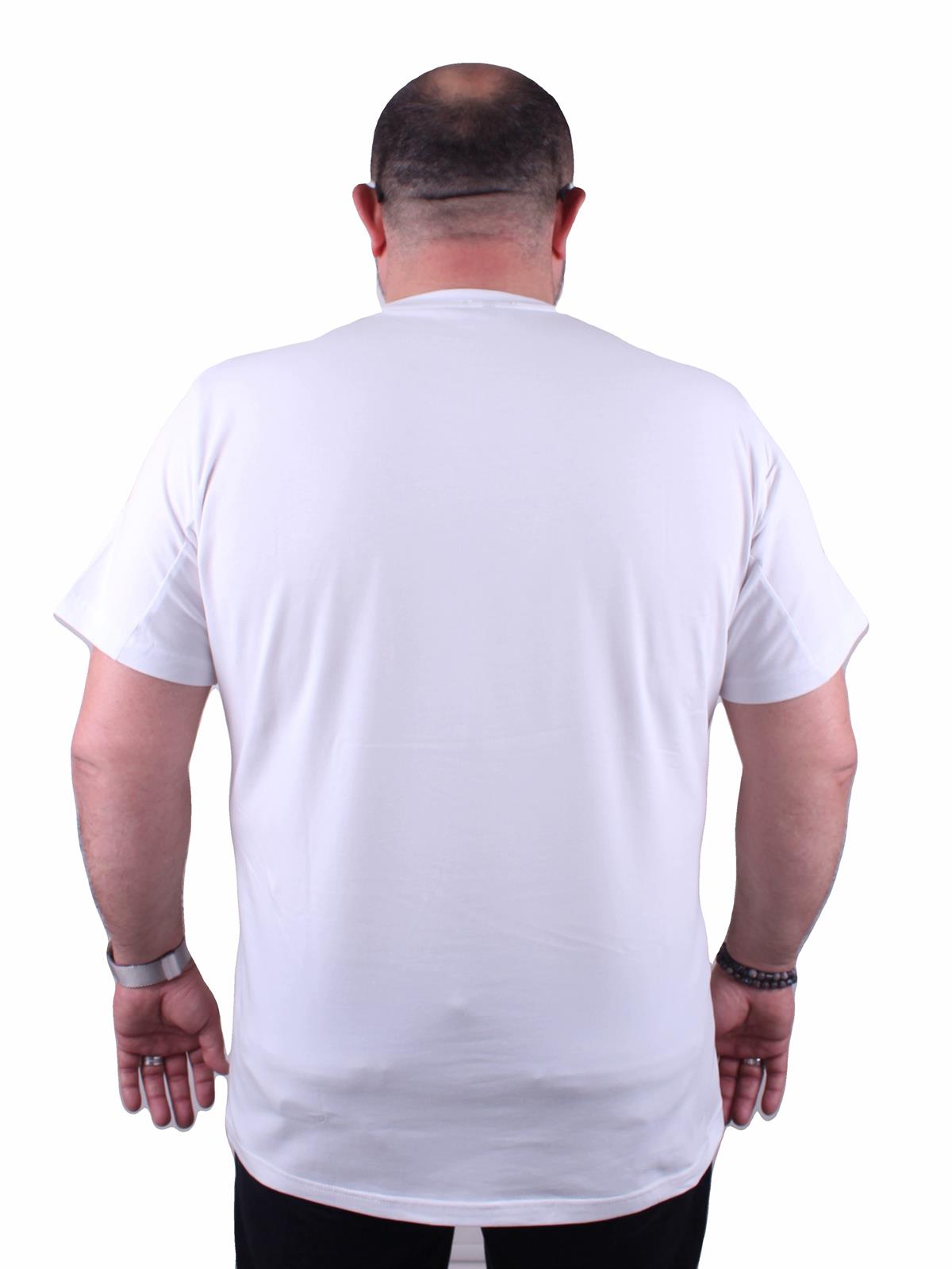 MNC Sıfır Yaka Tişört 23155 BEYAZ