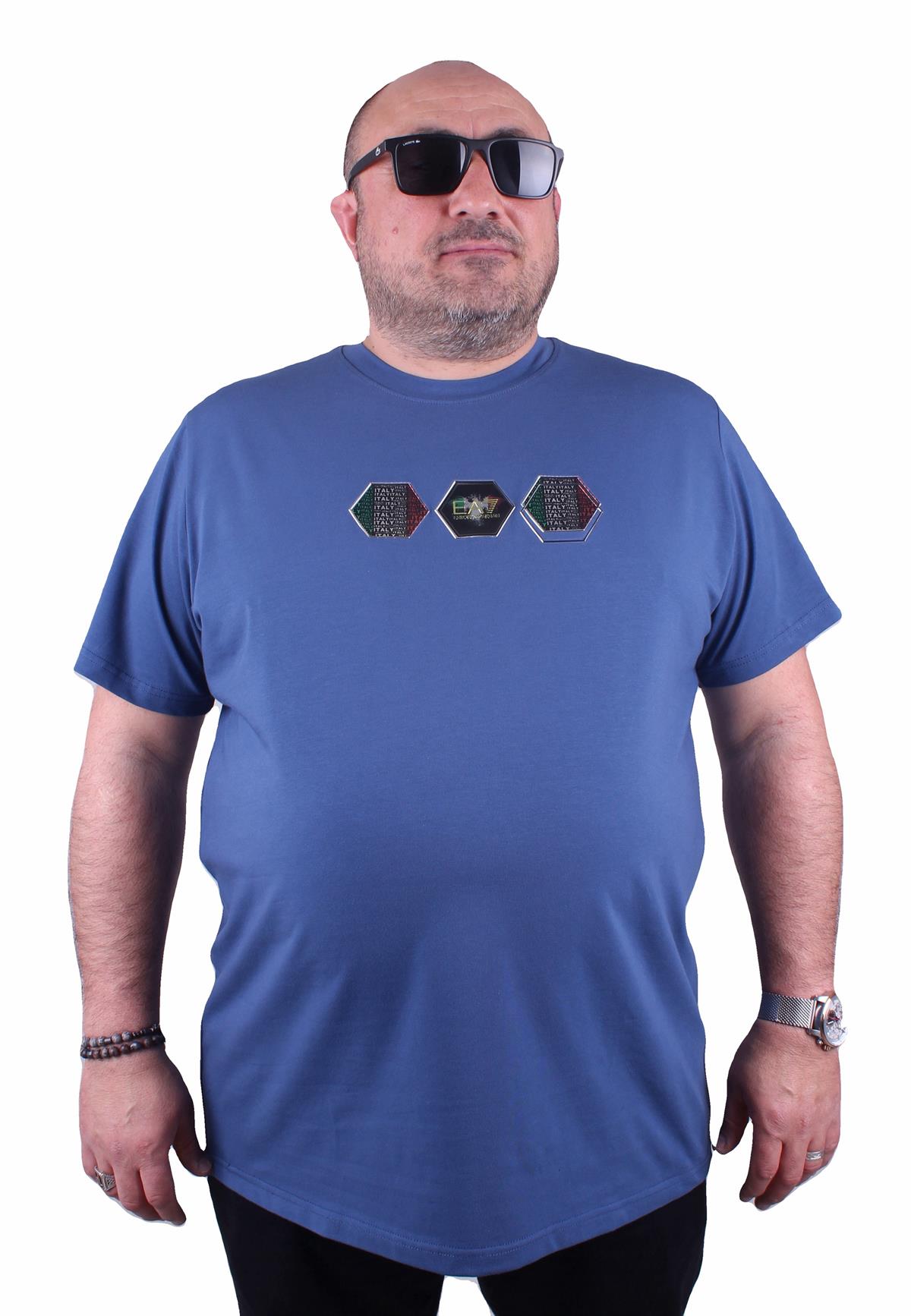 ARM Sıfır Yaka Tişört 23161 INDIGO