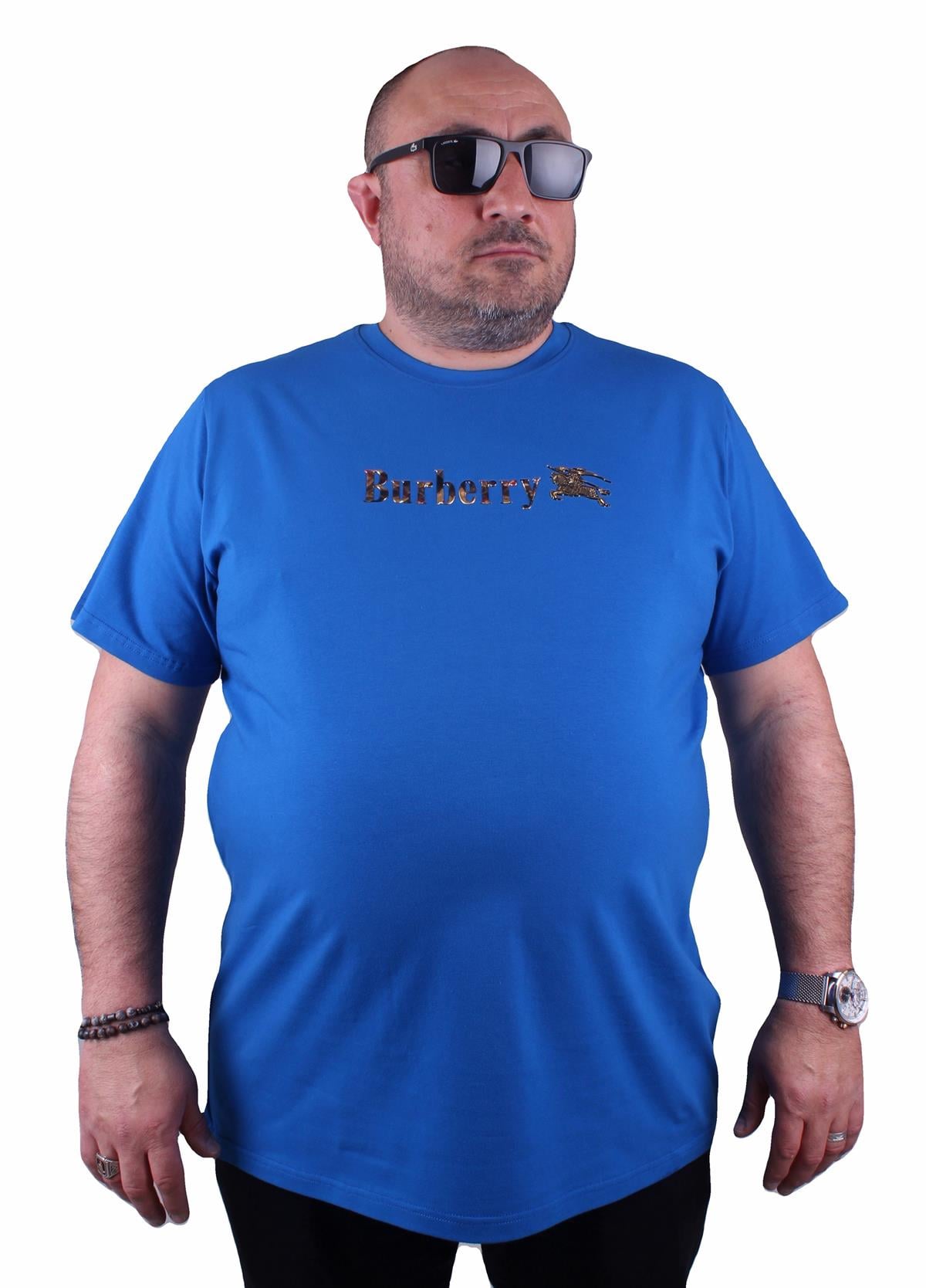 BURB Sıfır Yaka Tişört 23153 SAKS