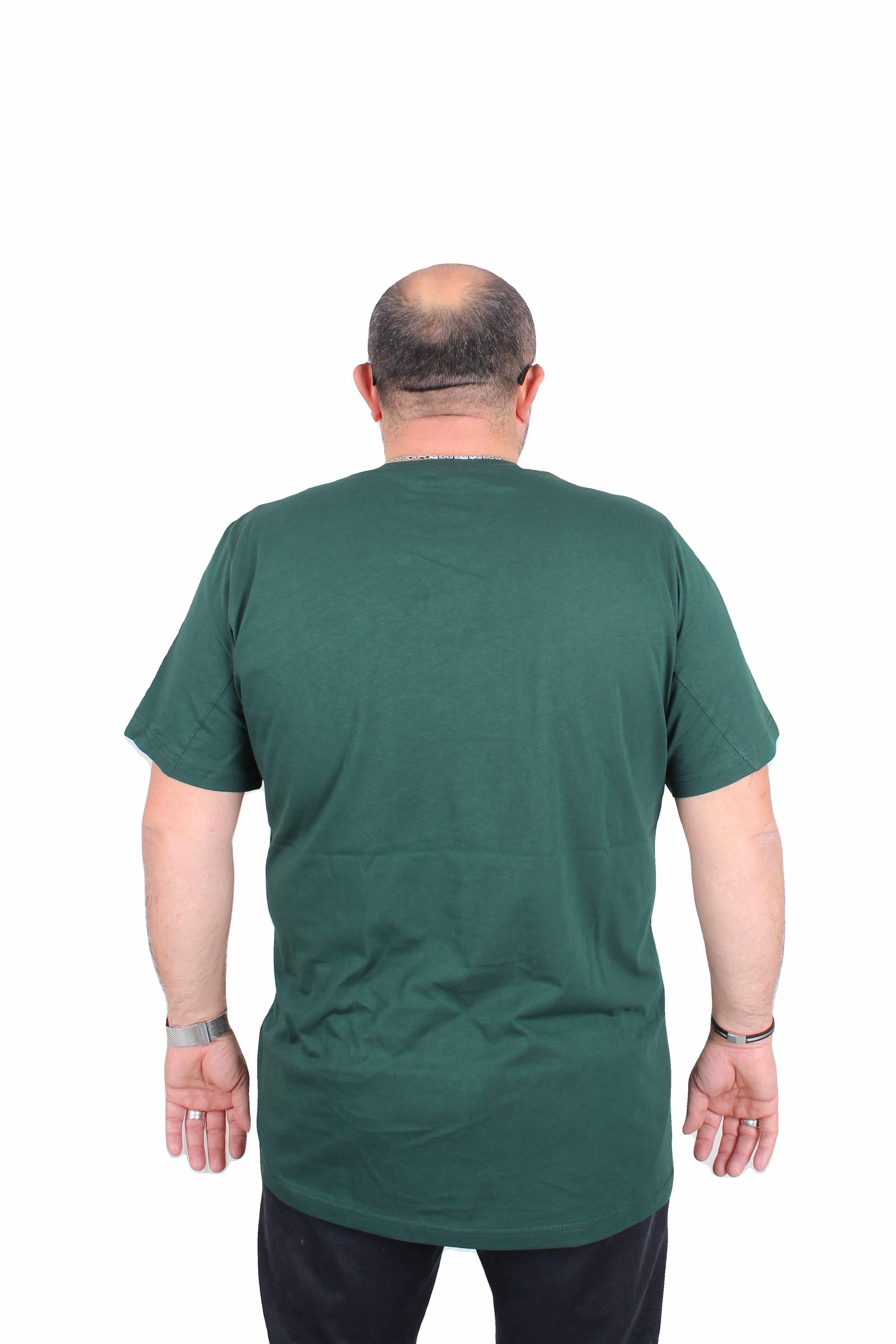 Starbattal Erkek Büyük Beden Sıfır Yaka Tişört Forget To Rules 25156 NEFTI