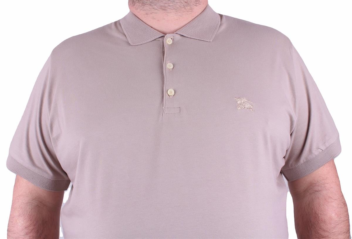 Büyük Beden Erkek Polo Tişört 23406 TOPRAK