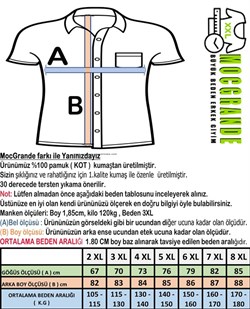 Büyük Beden Erkek Gömlek Kot Classıc Uzun Kol Mavi 22311-1-2945
