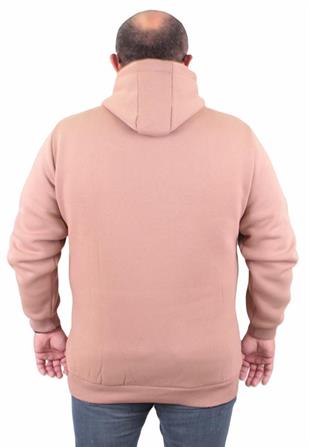 Starbattal Büyük Beden Erkek Basic Sweat Kapüşonlu 11700 S.KAHVE