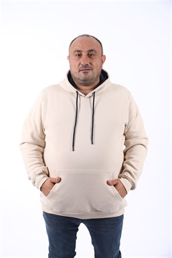 Starbattal Büyük Beden Erkek Basic Sweat Kapüşonlu 11700-129