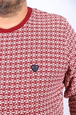 Starbattal Büyük Beden Erkek Bisiklet Yaka Sweatshirt 22715-778