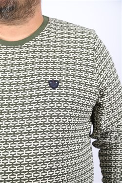 Starbattal Büyük Beden Erkek Bisiklet Yaka Sweatshirt 22715-771