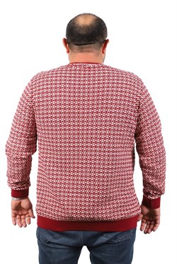 Starbattal Büyük Beden Erkek Bisiklet Yaka Sweatshirt 22715-778