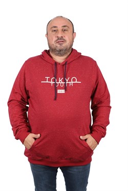 Starbattal Büyük Beden Erkek Sweat  Kapüsonlu Tokyo 22702-1326