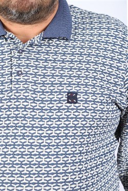 Starbattal Büyük Beden Erkek Sweatshirt Polo Yaka 22714-700