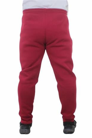 Starbattal Büyük Beden Fermuarlı Eşofman Altı 3ip 11517 BORDO