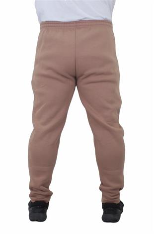 Starbattal Büyük Beden Fermuarlı Eşofman Altı 3ip 11517 S.KAHVE