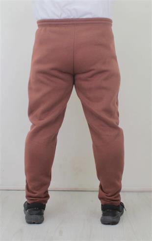 Starbattal Büyük Beden Fermuarlı Eşofman Altı 3ip 11517 TABA