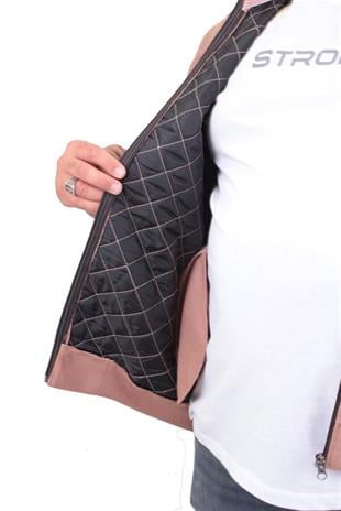 Starbattal Büyük Beden Fermuarlı Hırka Diamond 23281 S.KAHVE