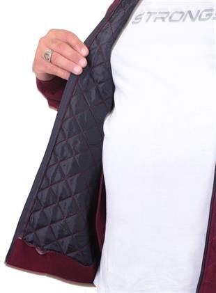 Starbattal Büyük Beden Fermuarlı Hırka Diamond 23281 MURDUM