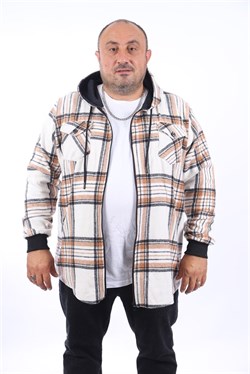 Starbattal Büyük Beden Kapüşonlu Sweat Çıft Cep 22205-1661