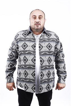 Starbattal Büyük Beden Oduncu Gömlek Gray Wolves 22213-2640