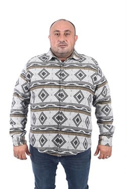 Starbattal Büyük Beden Oduncu Gömlek Gray Wolves 22213-2631