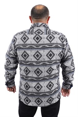 Starbattal Büyük Beden Oduncu Gömlek Gray Wolves 22213-2640