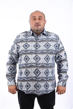 Starbattal Büyük Beden Oduncu Gömlek Gray Wolves 22213-2649