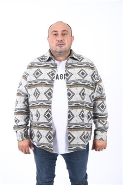 Starbattal Büyük Beden Oduncu Gömlek Gray Wolves 22213-2631