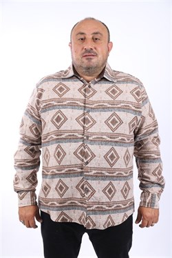 Starbattal Büyük Beden Oduncu Gömlek Gray Wolves 22213-2658