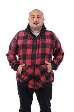 Starbattal Büyük Beden Oduncu Sweat  kapüşonlu 22200-4333