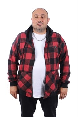 Starbattal Büyük Beden Oduncu Sweat  kapüşonlu 22200-4333