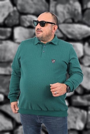 Starbattal Büyük Beden Polo Yaka Sweat İmpact MC 22717-6464