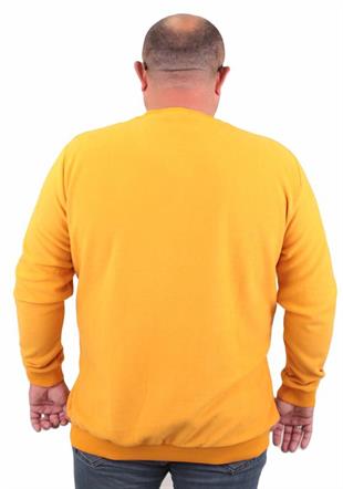 Starbattal Büyük Beden Selanik V Yaka Classic Sweat 23201 HARDAL
