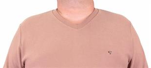 Starbattal Büyük Beden Selanik V Yaka Classic Sweat 23201 S.KAHVE