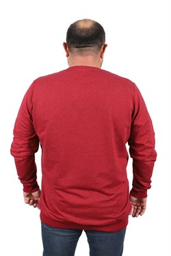 Starbattal Büyük Beden Sweatshirt Bisiklet Yaka Deri Arma 22703-2143