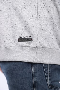 Starbattal Büyük Beden Sweatshirt Bisiklet Yaka Deri Arma 22703-2135