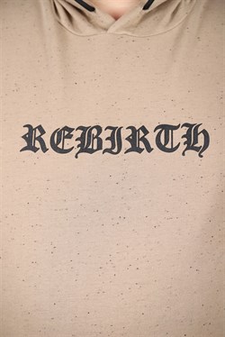 Starbattal Büyük Beden Sweatshirt Kapşonlu Rebirth 22701-1374