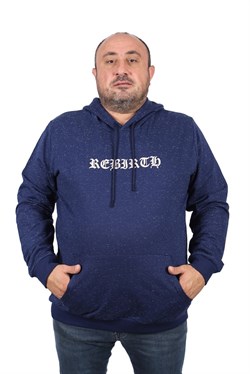 Starbattal Büyük Beden Sweatshirt Kapşonlu Rebirth 22701-1350
