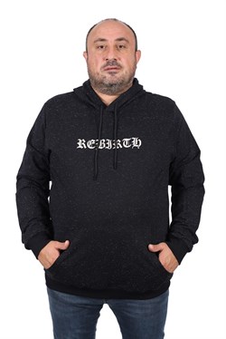 Starbattal Büyük Beden Sweatshirt Kapşonlu Rebirth 22701-1342