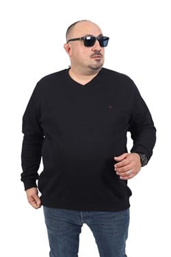 Starbattal Büyük Beden V Yaka Double Face Basic 22720-1883