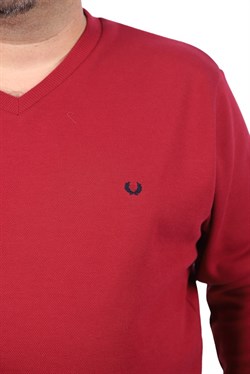 Starbattal Büyük Beden V Yaka Double Face Basic 22720-1932