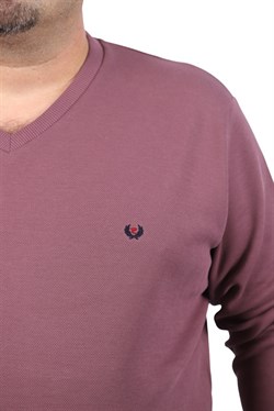 Starbattal Büyük Beden V Yaka Double Face Basic 22720-1897