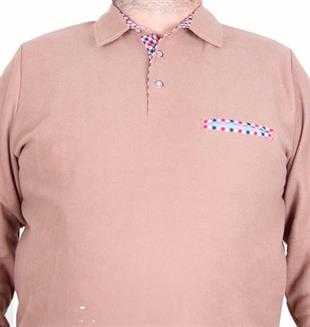 Starbattal Erkek Büyük Beden Polo Yaka Sweat Flota Cep 24407 S.KAHVE