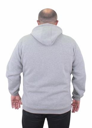Starbattal Fermuarlı Kapuşonlu Büyük Beden Sweat Adventure 23220 GRI MELANJ